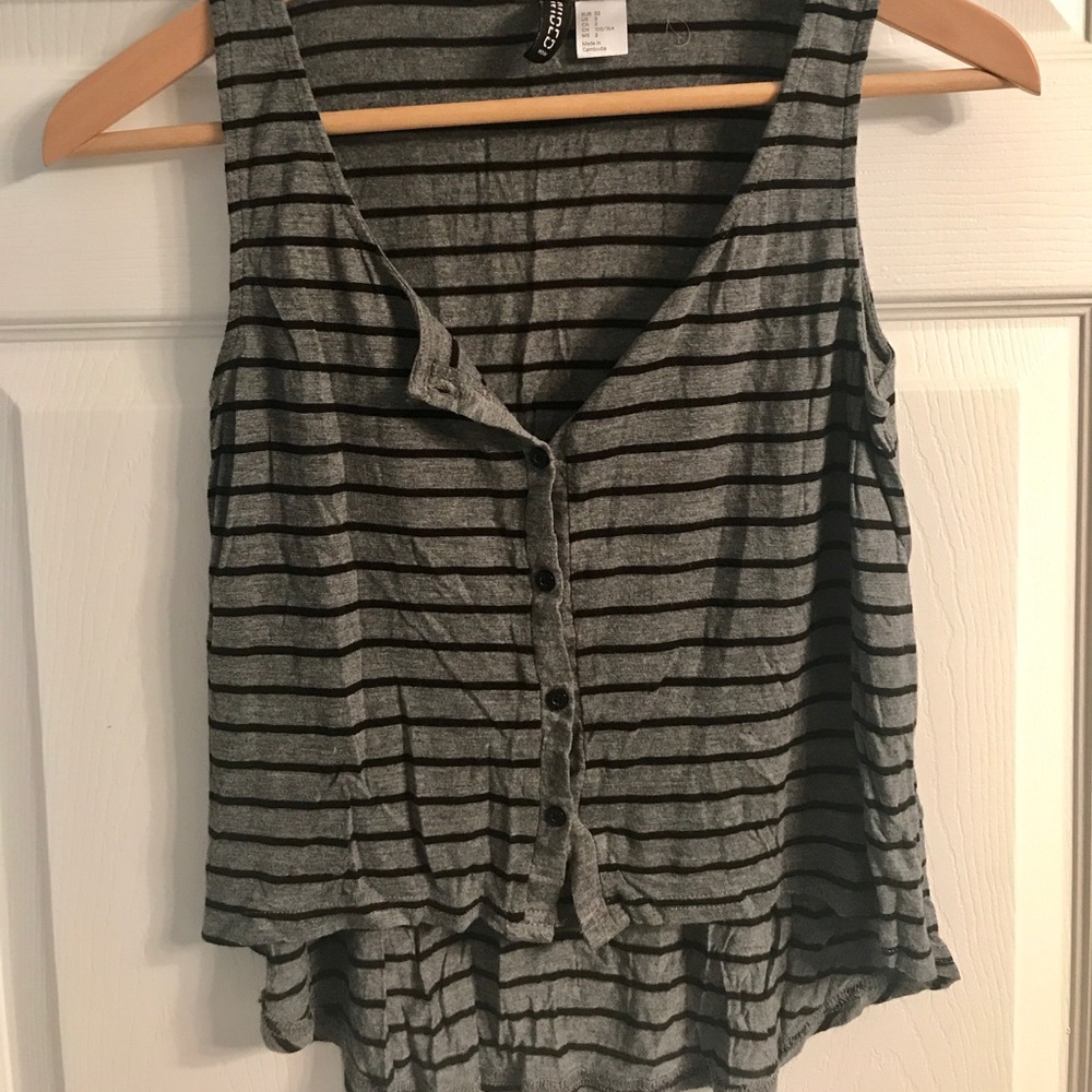 Gray & Black Tank